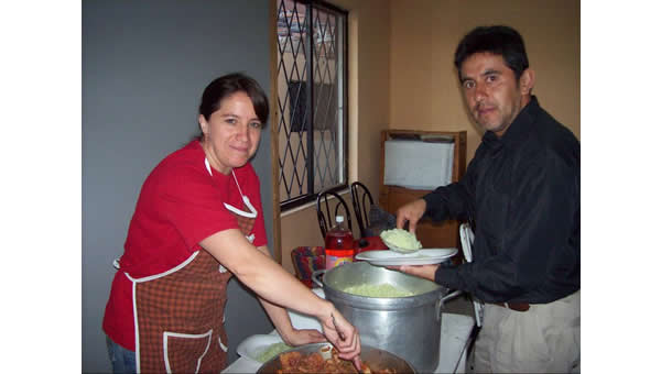 Mireya & Luis at a Youth Group event